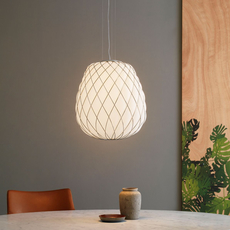 Pinecone paola navone suspension pendant light  fontana arte 4339bi blanc chrome  design signed nedgis 65707 thumb