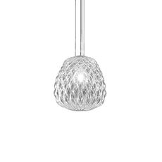 Pinecone paola navone suspension pendant light  fontana arte 4363tr chrome transparent  design signed nedgis 65712 thumb