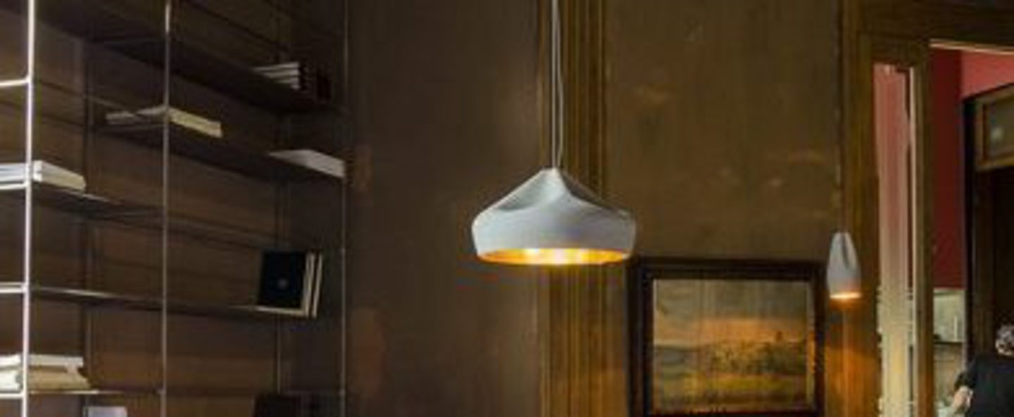 banner-image Suspension pleat box gris or led o44cm h26cm marset normal