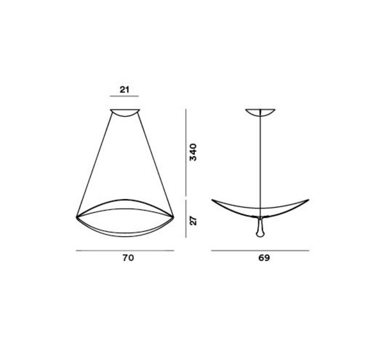 Plena dimmable eugenio gargioni guillaume albouy suspension pendant light  foscarini 283007d 10  design signed nedgis 86253 product