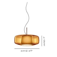 Plisse sp g quel designer chiaramonte marin suspension  vistosi pliss sp g adps br2 l22 ce  design signed nedgis 195147 thumb