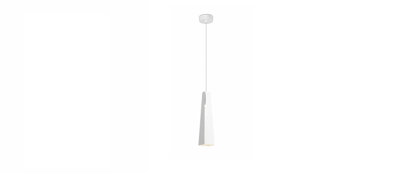 Suspension pluma blanc led 3000k 450lm h 36 cm faro normal