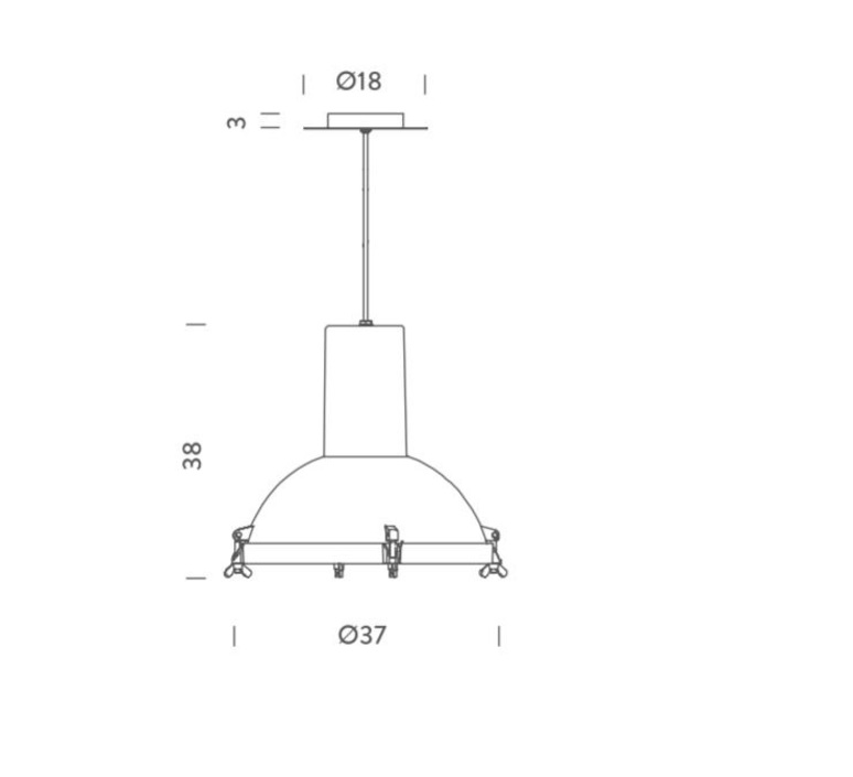 Projecteur 365 charles le corbusier suspension pendant light  nemo lighting prj edw 51  design signed 58130 product