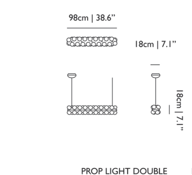 Prop light double  bertjan pot suspension pendant light  moooi molpr0sd36wa   design signed 38589 product