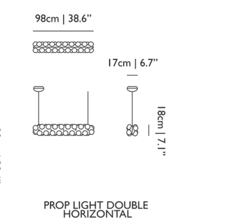 Prop light double horizontal bertjan pot suspension pendant light  moooi molpr0dh36wa   design signed 38601 product