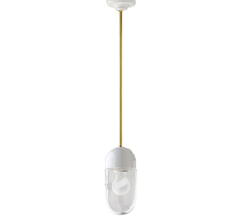 Pure porcelaine glass 004 transparent  suspension pendant light  zangra light 036 024 w go 004  design signed 43013 product