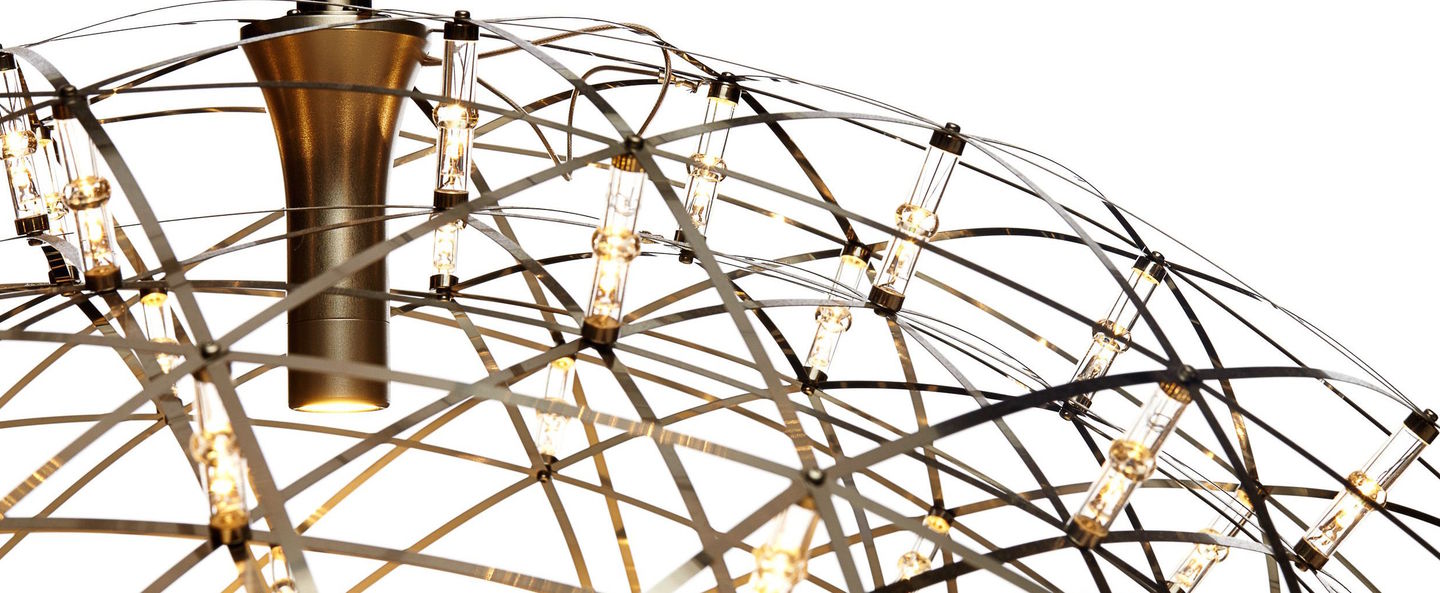 banner-image Suspension raimond dome 9 acier inoxydable led o79cm h40cm moooi normal