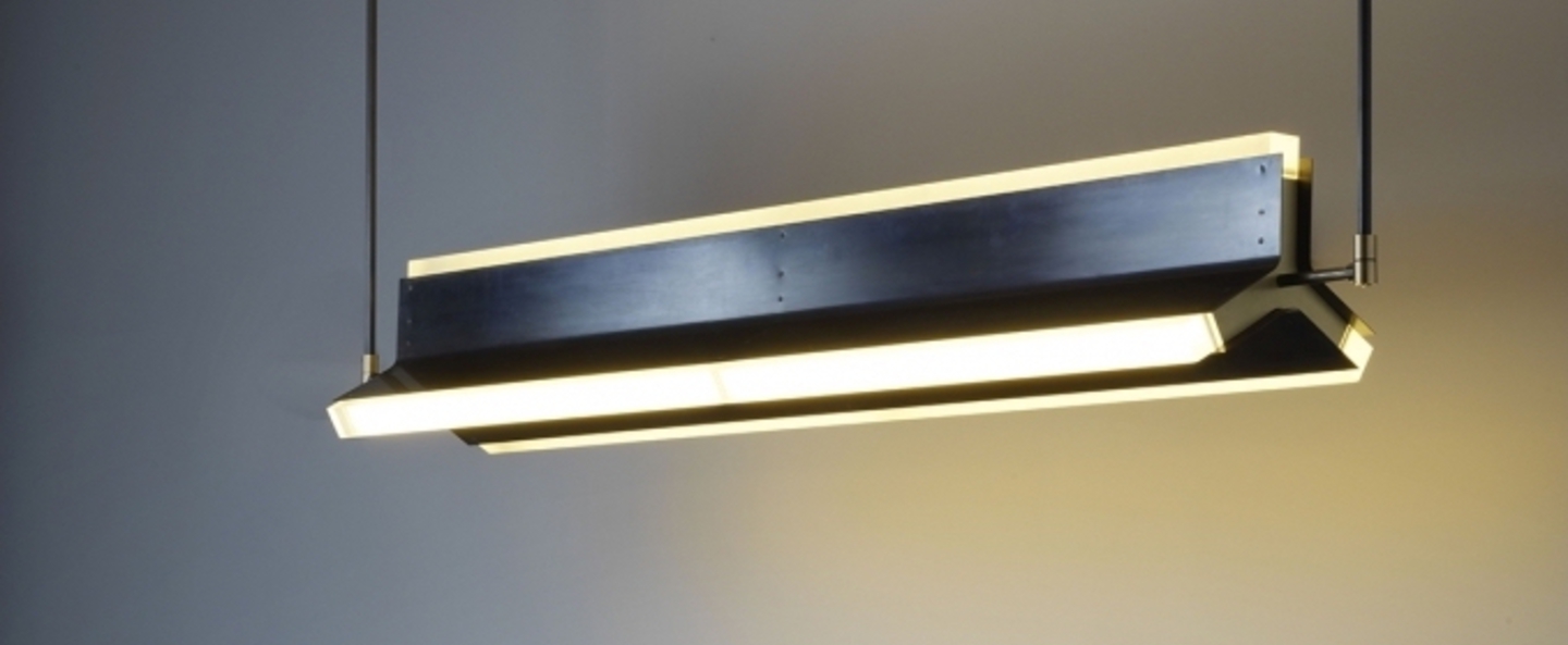 banner-image Suspension rayon noir et laiton led l170cm h23cm cto lighting normal