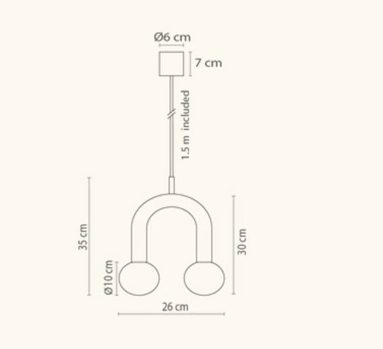 Rigoberta super curved quel designer  suspension  robin 00424  design signed nedgis 188650 product