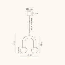 Rigoberta super curved quel designer  suspension  robin 00424  design signed nedgis 188650 thumb