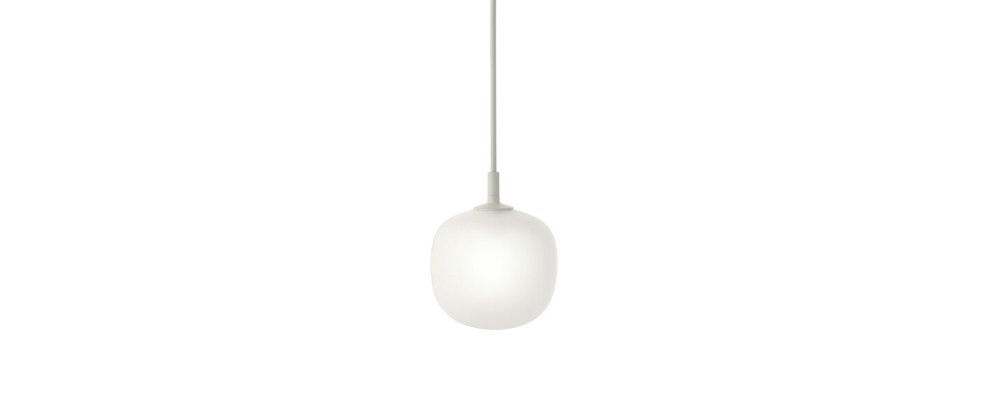 Suspension rime gris opalin o12cm h15cm muuto normal