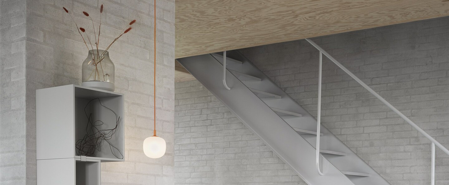 banner-image Suspension rime orange opalin o12cm h15cm muuto normal