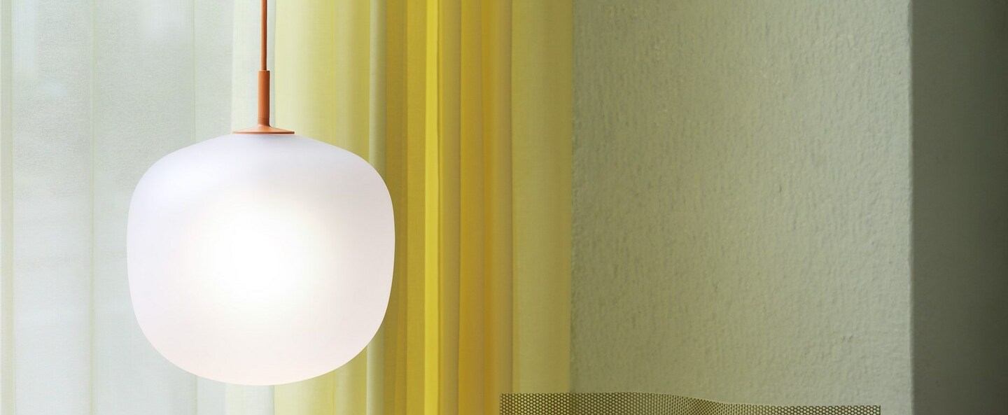 banner-image Suspension rime orange opalin o25cm h30cm muuto normal