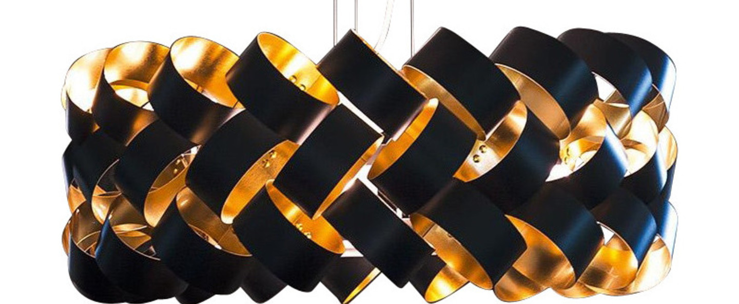 banner-image Suspension ring 800 noir et or o80cm h39cm palluco normal