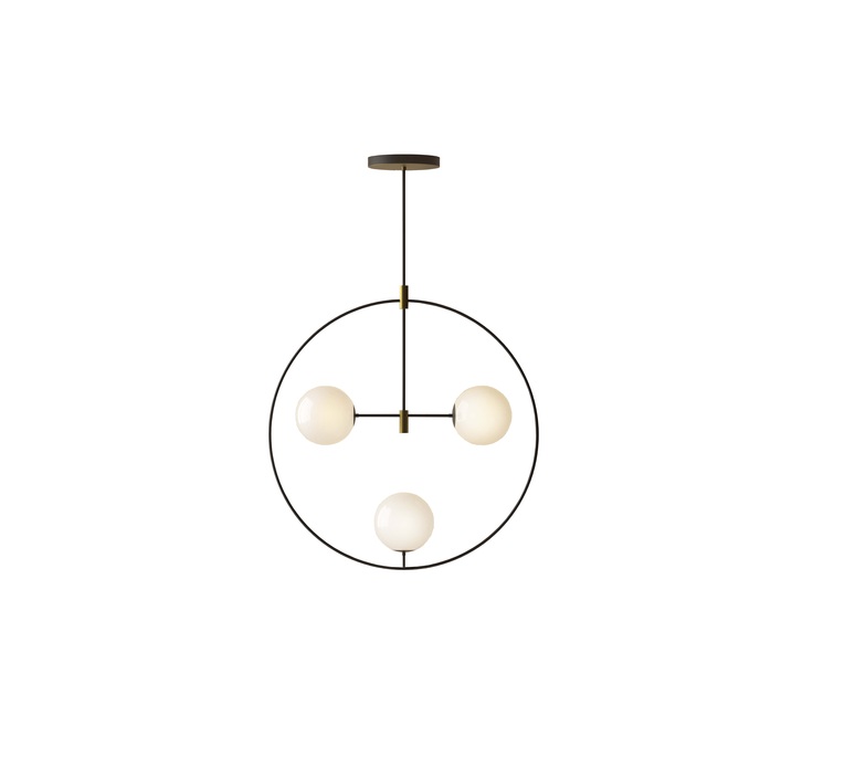 Cercle avec anneaux de suspension métal doré D 25cm - Centrakor