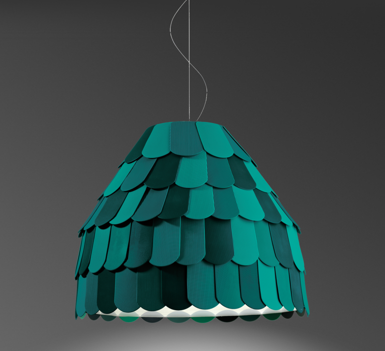 Roofer f12 high benjamin hubert suspension pendant light  fabbian f12a01 43  design signed 40030 product