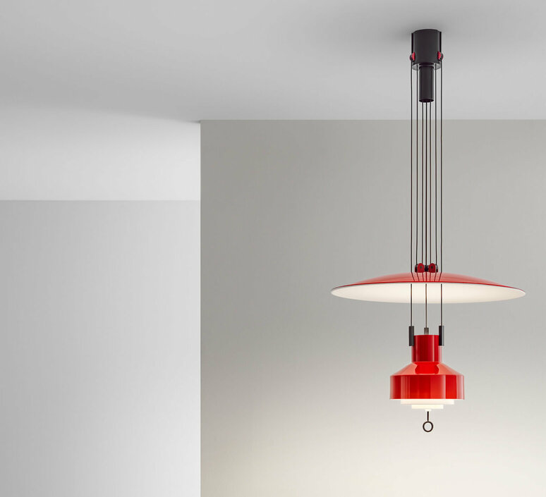 Saliscendi  achille castiglioni suspension pendant light  stilnovo 9310  design signed nedgis 136429 product