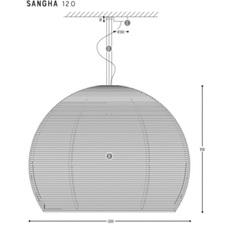 Sangha 120 studio dark suspension pendant light  dark 1010 5 02 001 01 02  design signed nedgis 88825 thumb