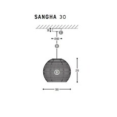 Sangha 30 studio dark suspension pendant light  dark 1010 1 37 001 01 02  design signed nedgis 91225 thumb