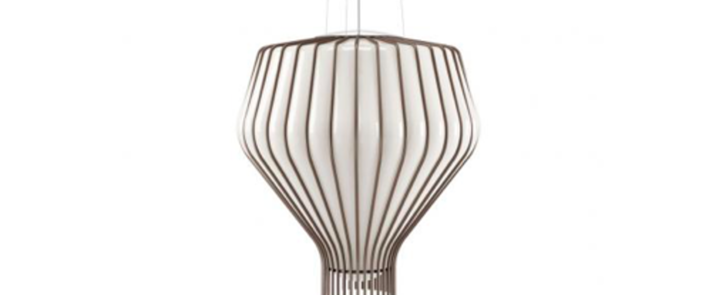 banner-image Suspension saya m blanc brun vieillit o48cm h51cm fabbian normal