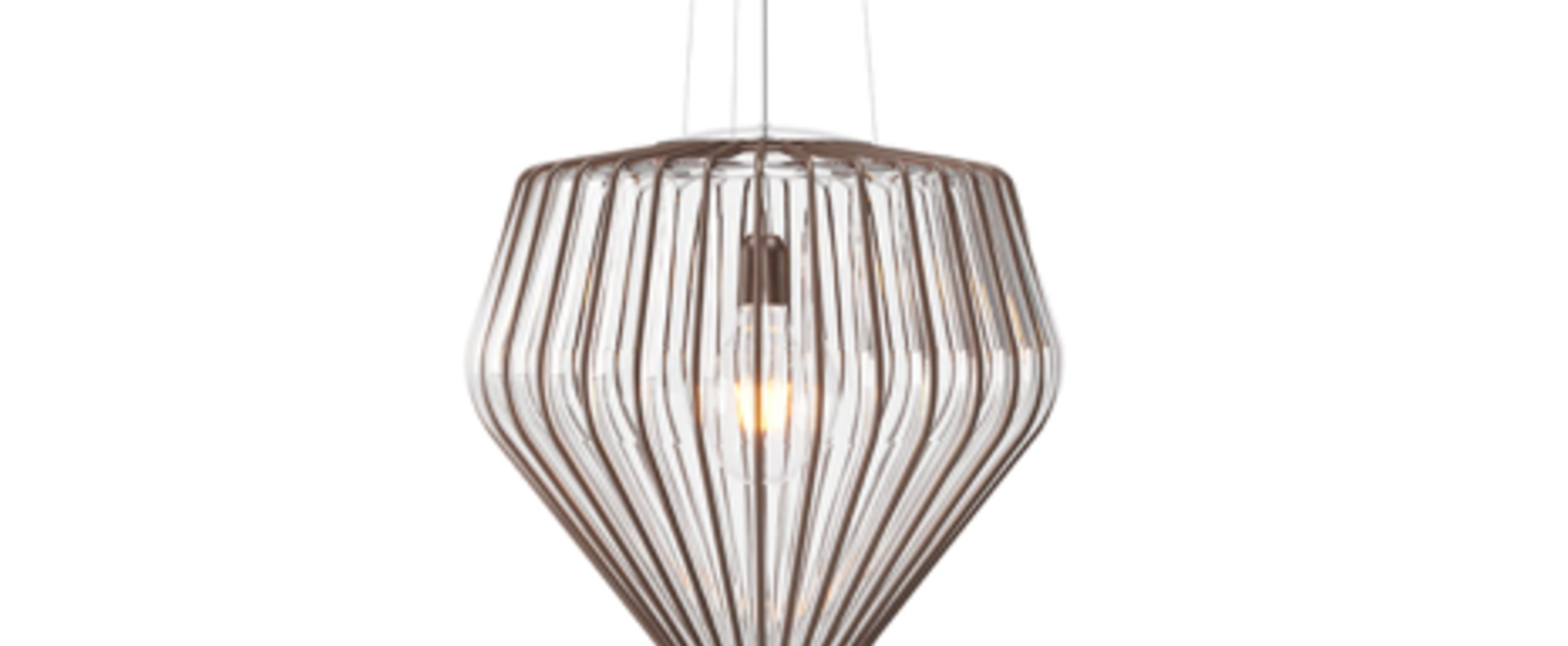 banner-image Suspension saya m transparent brun vieillit o48cm h51cm fabbian normal