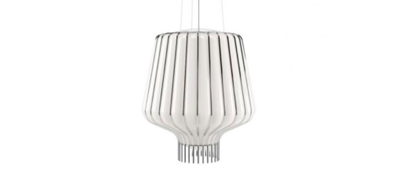 banner-image Suspension saya s blanc chrome o40cm h45cm fabbian normal