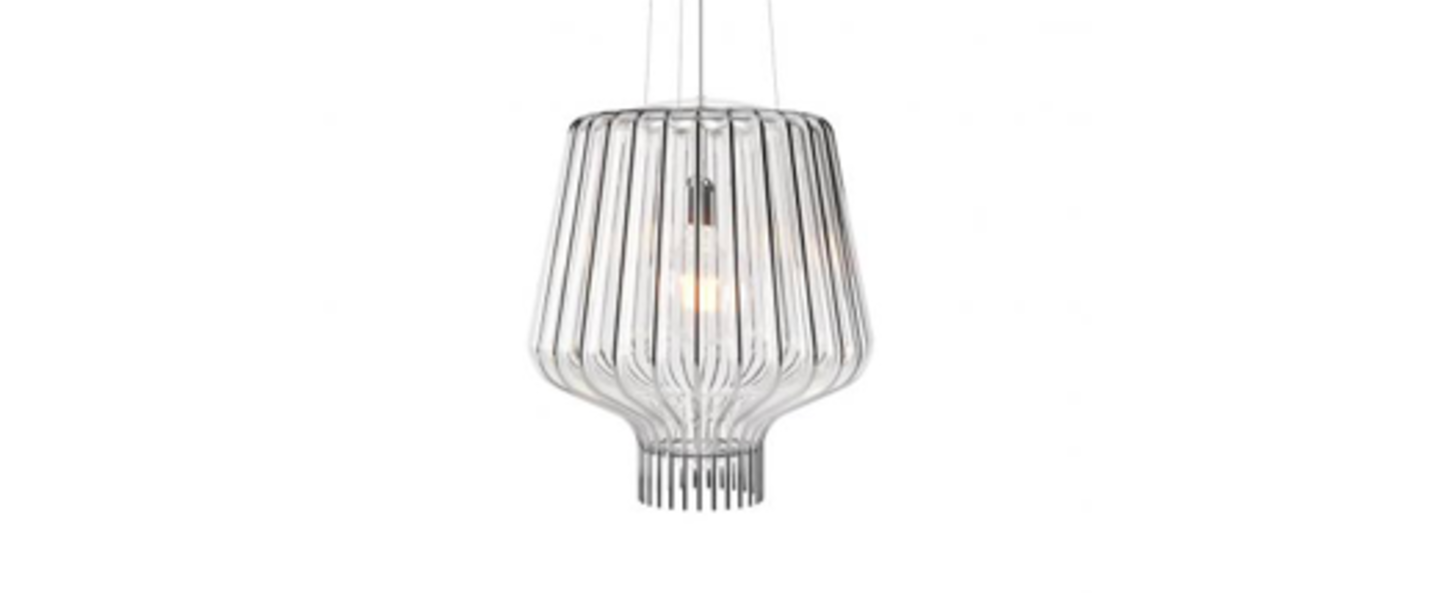 banner-image Suspension saya s transparent chrome o40cm h45cm fabbian normal