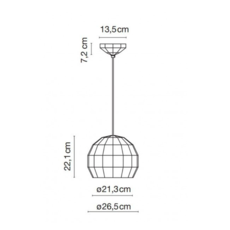 Scotch club 26 xavier manosa mashallah suspension pendant light  marset a656 137  design signed 43747 thumb