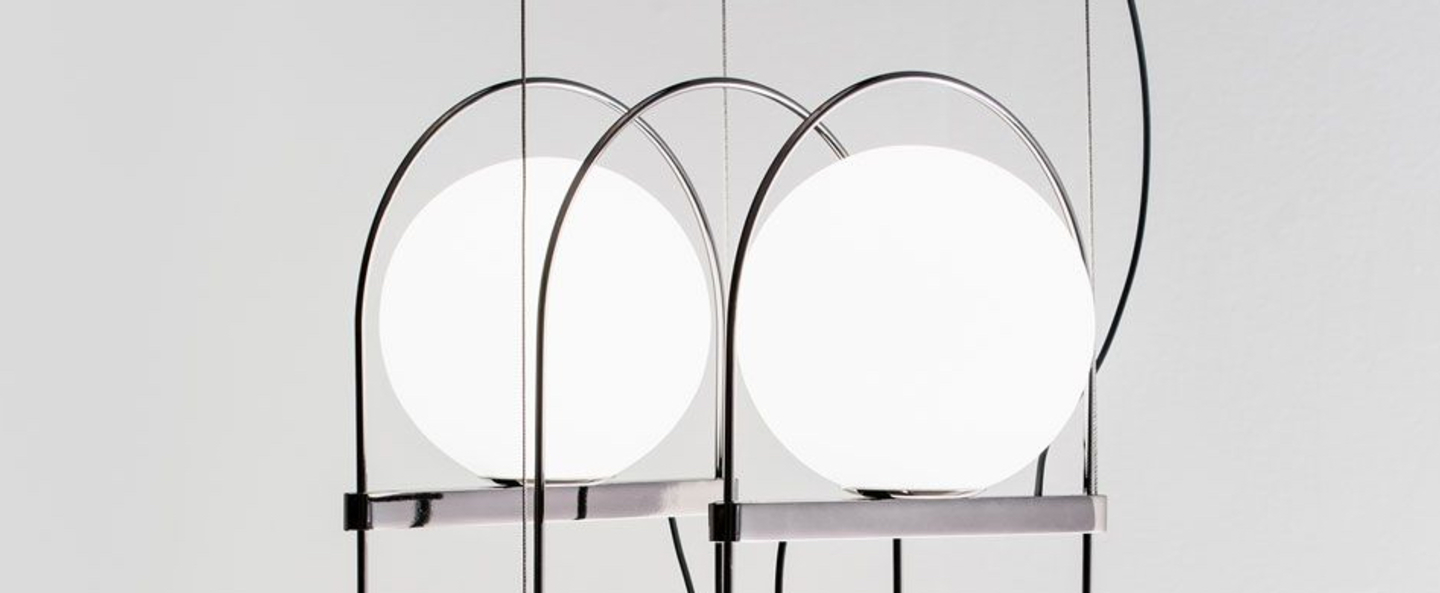 banner-image Suspension setareh 3 spheres chrome led 2700 2500 o44 9cm h44 9cm fontana arte normal