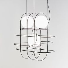 Setareh 3 spheres francesco librizzi suspension pendant light  fontana arte setareh 3 spheres 4383nn  design signed nedgis 66302 thumb