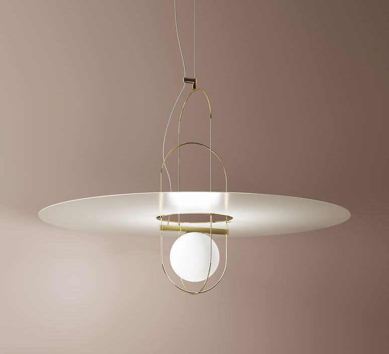 Setareh  francesco librizzi suspension pendant light  fontana arte setareh 4380oo gold  design signed nedgis 66309 product