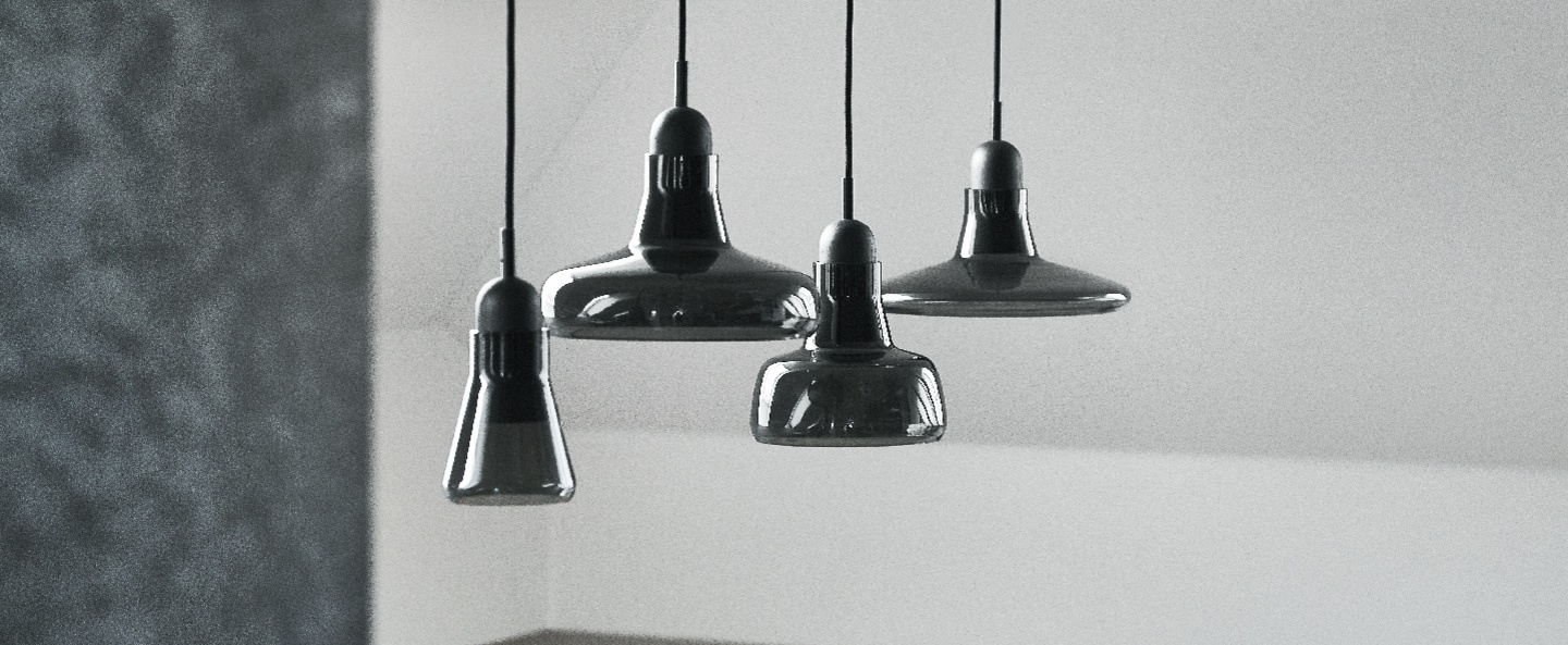 banner-image Suspension shadows noir verre brillant dimmable o25cm h15 9cm brokis normal
