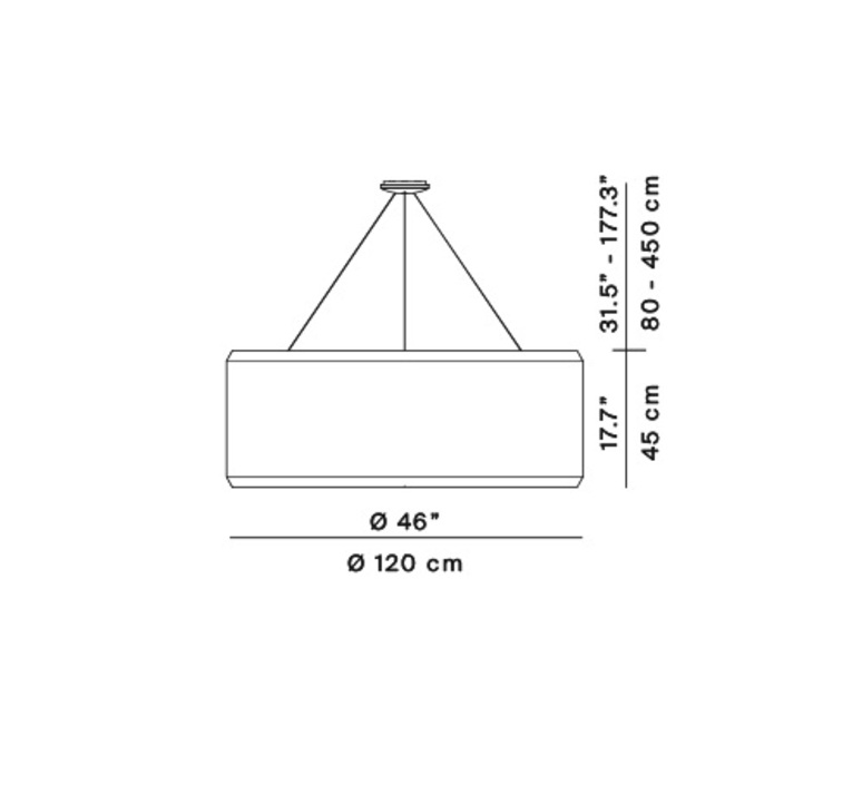 Silenzio d79 120c monica armani suspension pendant light  luceplan 1d7912c000a2 9d7903608200  design signed 155072 product