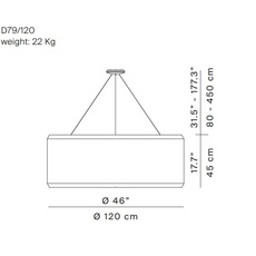 Silenzio d79 120c monica armani suspension pendant light  luceplan 1d7912c000a2 9d7903608200  design signed 56314 thumb