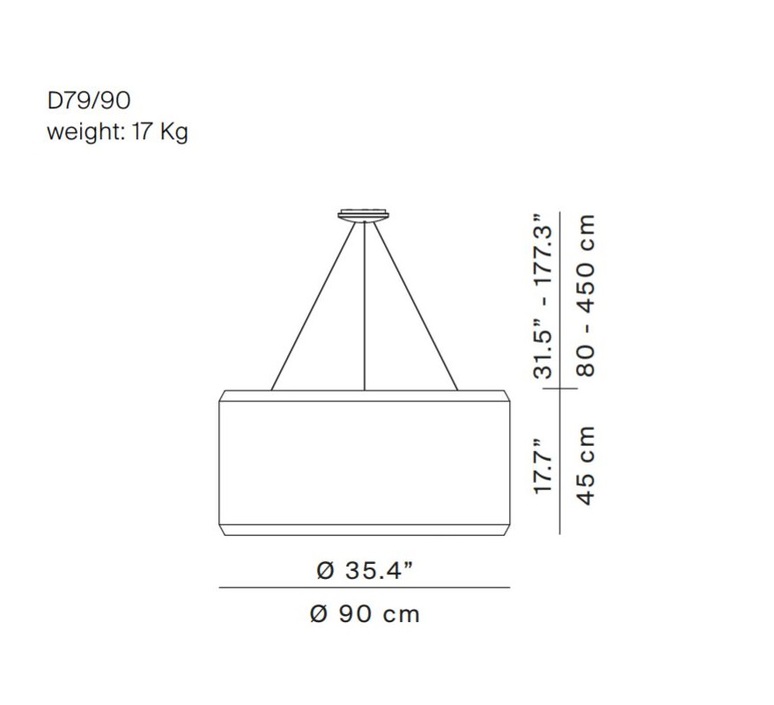 Silenzio d79 90c monica armani suspension pendant light  luceplan 1d7909c000b2  9d7903608200  design signed 56296 product