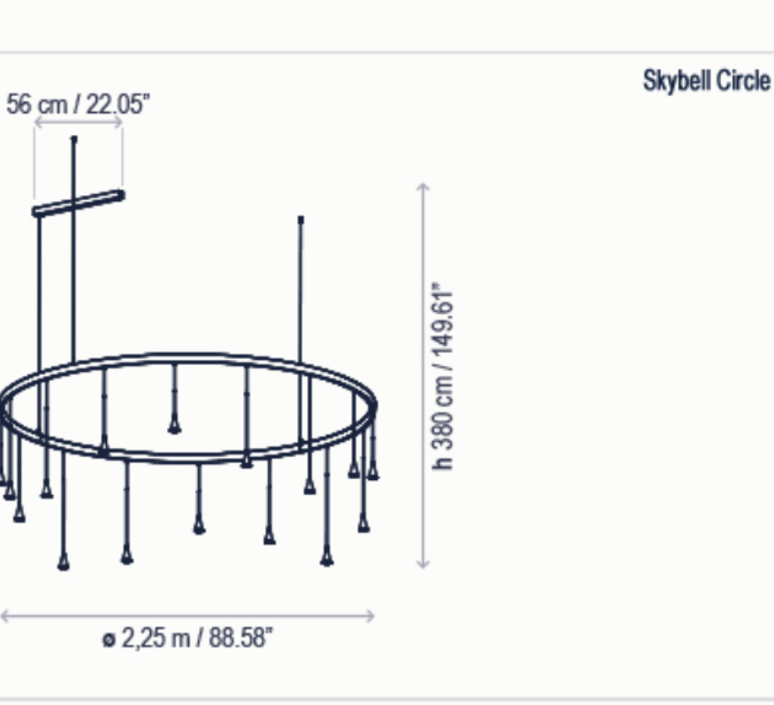 Skybell circle s 30l 40 estudi manel molina suspension pendant light  bover 35752219056  design signed nedgis 130329 product