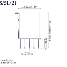 Skybell linear s 5l 21 estudi manel molina suspension pendant light  bover 35715219056  design signed nedgis 130299 thumb