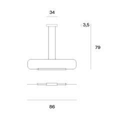 Skylines linear small  suspension  lumen center italia sky33103s  design signed nedgis 204983 thumb