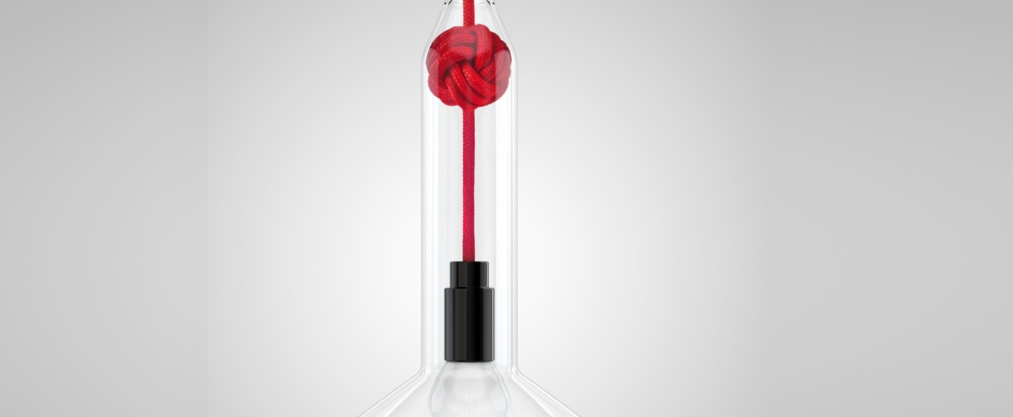 banner-image Suspension small knot rouge h22 4cm vitamin normal