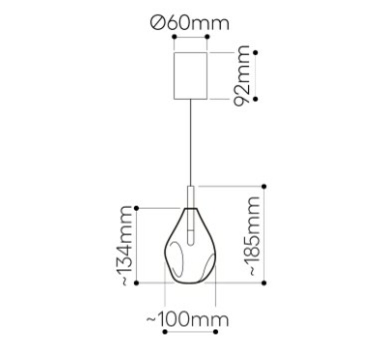 Soap mini avec rosace ota svoboda suspension pendant light  bomma 1 60 95107 a 600lg 135 a ant 2 5  design signed nedgis 173981 product