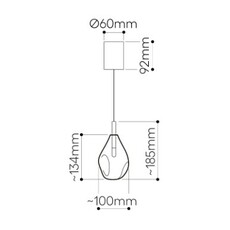 Soap mini avec rosace ota svoboda suspension pendant light  bomma 1 60 95107 a 600lg 135 a ant 2 5  design signed nedgis 173981 thumb