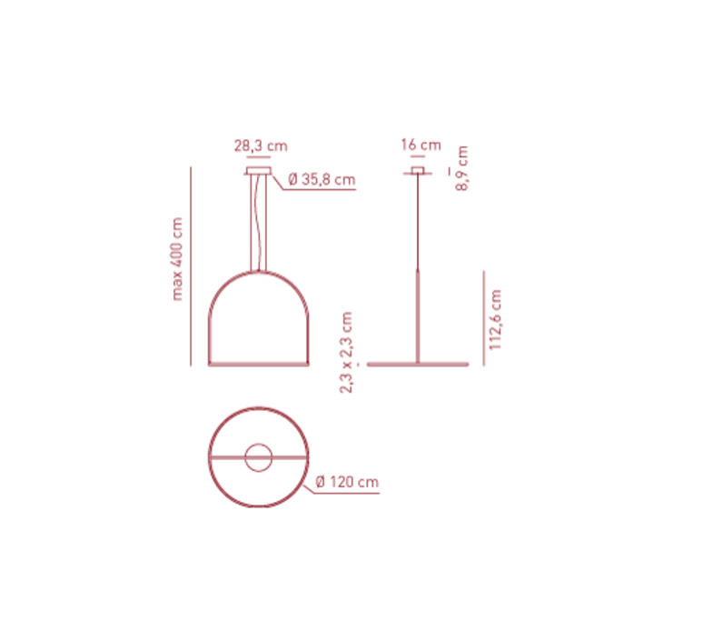 Sp uli 120 timo ripatti suspension pendant light  axo light spuli120ledan  design signed 42169 product