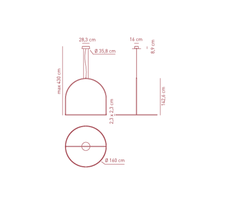 Sp uli 160 timo ripatti suspension pendant light  axo light apuli160ledan  design signed 42175 product