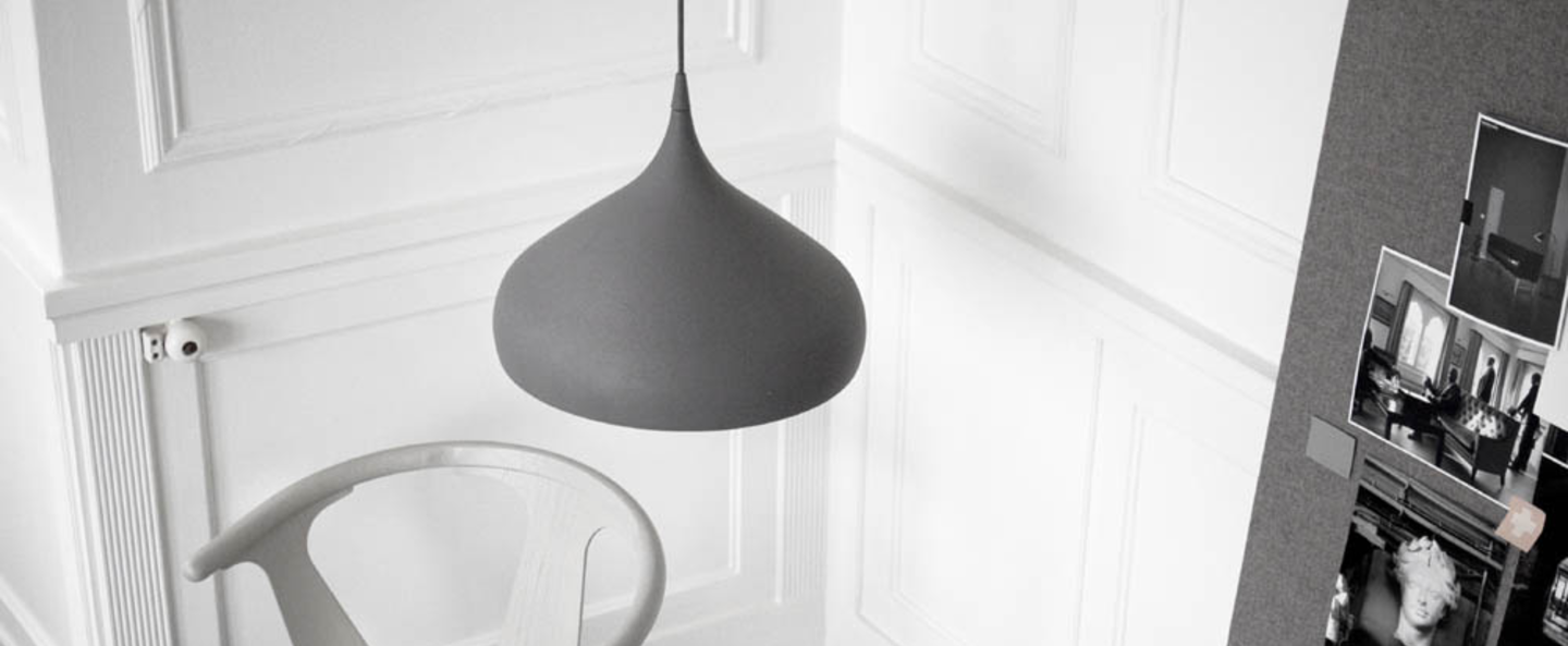 Suspension spinning light bh2 gris o40cm h34cm andtradition normal