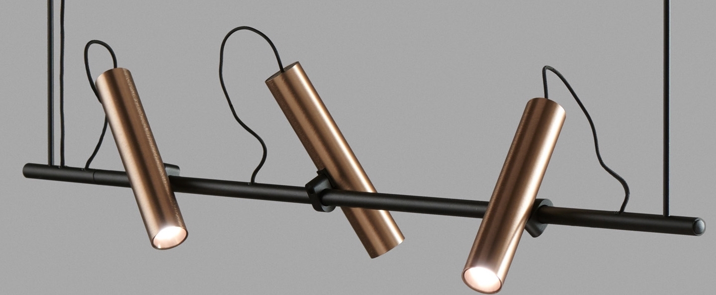 banner-image Suspension spirit s1000 noir rose dore led 2700k 1650lm l100cm h100cm light point normal