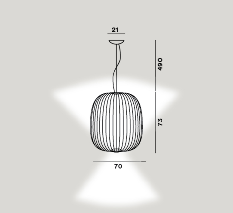 Spokes 2 large variable garcia cumini suspension pendant light  foscarini 2640172r1 71  design signed nedgis 127919 product