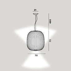 Spokes 2 large variable garcia cumini suspension pendant light  foscarini 2640172r1 71  design signed nedgis 127919 thumb