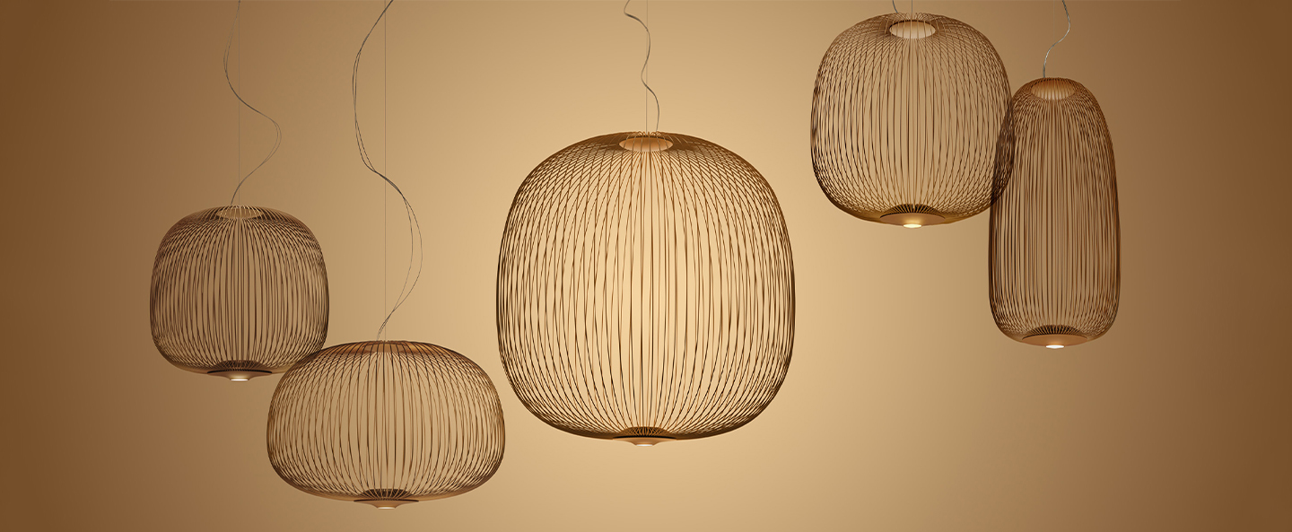 banner-image Suspension spokes 2 midi non variable cuivre led 2700k 3000lm o45cm h45cm foscarini normal