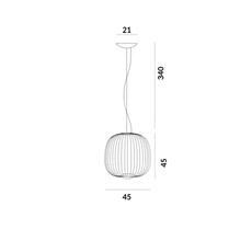 Spokes 2 midi garcia cumini suspension pendant light  foscarini 2640272 80  design signed nedgis 135251 thumb