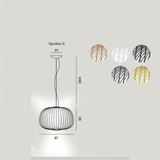 Spokes 3 garcia cumini suspension pendant light  foscarini 2640073 10  design signed nedgis 85194 thumb